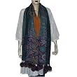 Wool Long Scarf Ladies Winter Clothes Handcrafted Gift Dress from India with Pom-Pom 28 x 72 inches
