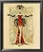 Lady Burlesque I Costume & Fashion Framed Art Poster Print by Karen Dupré, 19x23