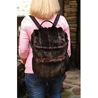 Faux Fur Espresso Backpack