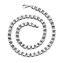 Bikers style Rolo Chain Link Mens Stainless Steel Necklace