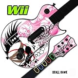 Skin Decal Cover for GUITAR HERO 3 III Nintendo Wii Les Paul - Skull Hawk