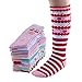 Deer Mum Girl's Princess Style Knee High Cotton Socks 3Y-7Y