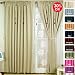 Solid Thermal Insulated Blackout Curtain 84"L- 1 Set-BEIGE
