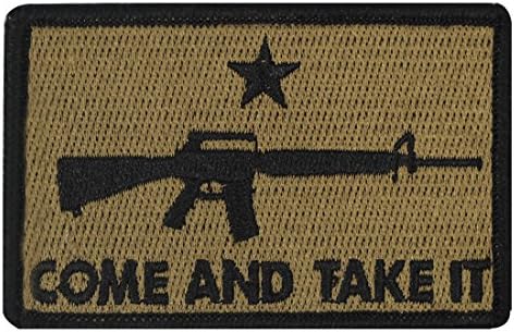 AR-15 Come and Take It Tactical Patch - Coyote Tan by ADISID
