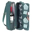Picnic At Ascot 133Blk-L London Sunset Wine Carrier- Black-Plaid