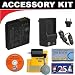 Deluxe DB ROTH Accessory Kit With Spare Battery + Charger For The Nikon Coolpix S70, S640, S1000 pj (s1000pj) Digital Cameras