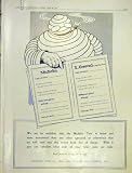 ADVERT MICHELIN TYRE MAN RECORD BOOK LONDON PRINT 1914