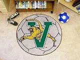 Univ of Vermont Soccer Ball 29 Round Floor Mat (Rug) - Vermont Catamounts NCAA College Athletics