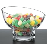 Crystal Candy Dish Bowl On A Slant
