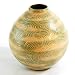Handmade Spring Fresh Ceramic Flower Bud Vase With Green And Cream Swirl Design