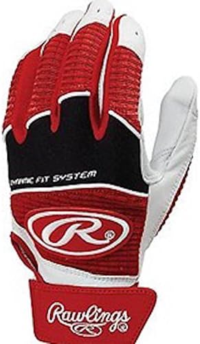 Red Large Mens Baseball Batting Gloves Pair
