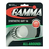Gamma Synthetic Gut 16G Tennis String, Black