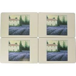 Lavender Fields - 4 Hardboard cork backed placemats