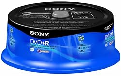 Sony 25DPR47RS4 DVD+R Recordable (25 Disc Spindle)
