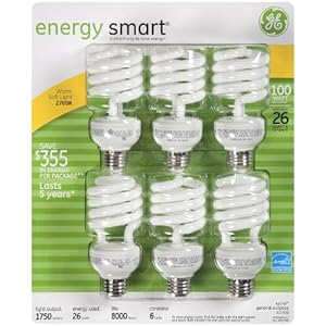 GE 26 Watt Energy Smart CFL - 6 Pack - 100 Watt Replacement