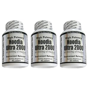 Hoodia Ultra 2000 Time Release HIGH POTENCY 180 Pills 3 Months Weight loss pills Appetite Suppressant 100% pure Hoodia Gordinii diet pills by Hoodia Ultra 2000