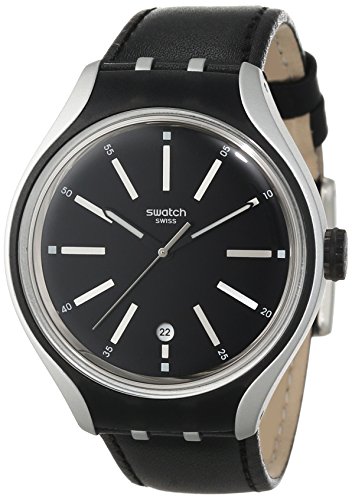 Swatch Men's YES4003 Irony Analog Display Swiss Quartz Black Watch