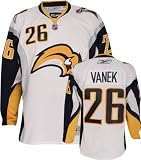 Thomas Vanek Jersey: Reebok White #26 Buffalo Sabres Premier Jersey