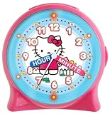 Hello Kitty HKC196 Time Teacher Light-Up Desk Clock (Pink)