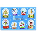 Olive Kids Personalized Snow Globe Placemat