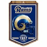NFL St. Louis Rams 11-by-17 Wood Sign Traditional Look