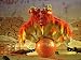 Acrobats in Lion Costumes Balance on a Ball Artists Photographic Poster Print, 18x24