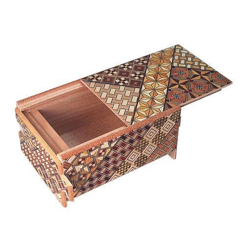 Traditional Japanese Puzzle Box 14 Step KARAKURI BAKO Hakone Yosegi