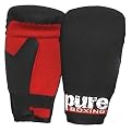 Men's Pure Boxing Neoprene Bag Gloves - Red/ Black