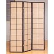 Fabric Folding Divider Room Screen in Cappuccino Finish By Coaster Furniture