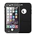 iPhone 6s plus Waterproof Case, iThroughTM Stand Function iPhone 6s 6 Plus Waterproof Case, Dust Proof, Snow Proof, Protective Carrying Cover Case for iPhone 6 6S Plus 5.5 (Black)
