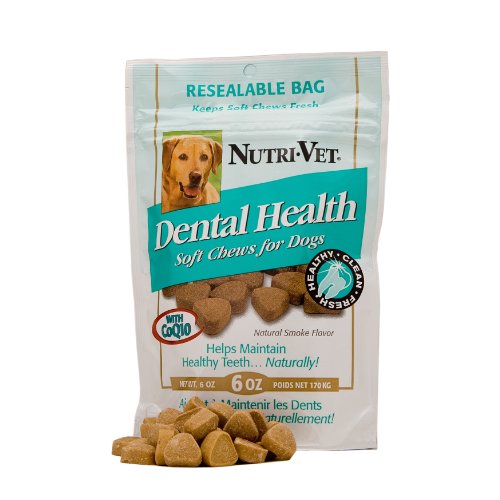 Nutri-Vet Dental Health Soft Chews for Dogs, 6 Ounce