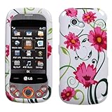 MyBat Lovely Flowers Faceplate Snap-On Cover Case For LG Neon II GW370