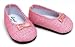 Light Pink Glitter Shoes, Fits 18