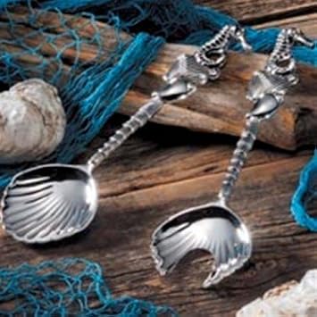 fancy Scallop Two serving utensils Tone Seashell Plate Salad fancy Scallop Two serving utensils Tone Seashell Plate Salad