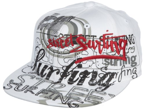 Streetsurfing Herren Ventura Hat, White/ Red, 18,1cm bis 19,4cm,L/XL, C2202 Preisvergleich