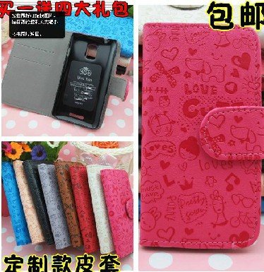 ModernGut 5 Color , For Huawei U90 Ascend P1 Credit Card holder Cute Magic Girl Folio PU Leather case cover
