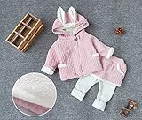 (チェリーレッド) CherryRed ベビー 女の子 コットン 二点セット 可愛い ファション ウサギ 秋冬 85 1#
