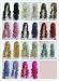 New Fashion Long Wavy Heat Resistant Spiral Curly Cosplay Wig Colorful