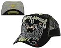 CHRISTIAN AUDIGIER Ed Hardy Unisex Mens Womens Trucker Hat Wings Grenade Logo Skull Cream