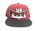 Aesthetinc 3D Embroidery WD Washington DC Design Flat Bill Cap Hat (Burgundy/Black)