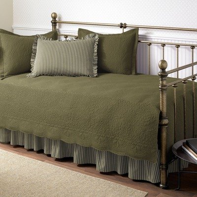 Stone Cottage Trellis 5-Piece Daybed Set, Aloe