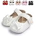 Sabe Infant Baby Girls Soft Sole Prewalker Crib Mary Jane Shoes Princess Light Shoes (11cm(0-6 month), white)