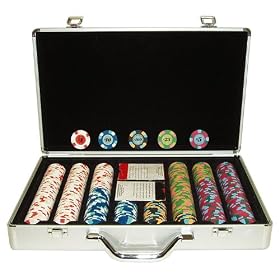 400 PaulsonR Tophat and Cane FULL Clay Chips w  Alum. Case by 