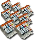 32 Chipped Compatible Canon PGI-5 & CLI-8 Ink Cartridges from 'The Ink Squid'. Fully Compatible with the Canon Pixma iX4000 Printer. 8 x PGI-5Bk (Black); 8 x CLI-8C (Cyan/Blue); 8 x CLI-8M (Magenta/Red); 8 x CLI-8Y (Yellow). The Latest Chips, the Maximum ML Capacity of any Compatible Ink Cartridge. 2 Year Guarantee on all Cartridges.