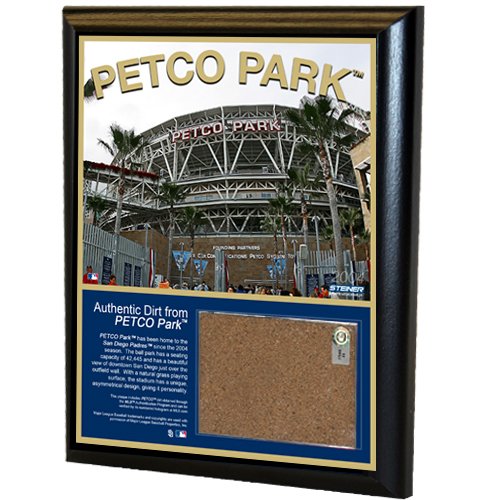 MLB San Diego Padres Petco Field 8x10-Inch Game Used Dirt Plaque Photomint