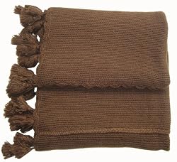 Alpaca Handmade Sofa Throw - Chocolate (Large)