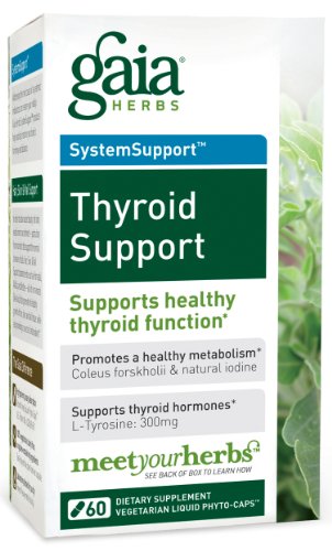 Gaia Herbs Thyroid Support, 60-capsule Bottle