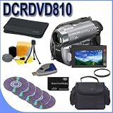 Cheap Sony HandyCam Hybrid DCR-DVD810 DVD Camcorder w/ 25x Optical Zoom PLUS UV Filter - 1GB PRODuo Memory Stick + MORE! DCRDVD810 BigVALUEInc Accessory Saver Bundle - Brand New USA!