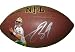 Drew Brees Autographed Custom Photo NFL Wilson Composite Football, New Orleans Saints, Purdue Boilermakers, Proof Photo of Drew Signing for Us.