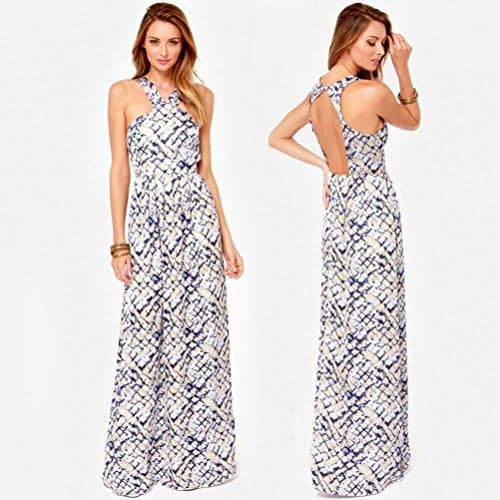 Babyhclub Milan Texture Color Long Halter Dresses And Sleeveless Dress
